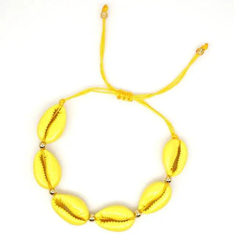 Coastal Yellow Shell Bracelet - Soft