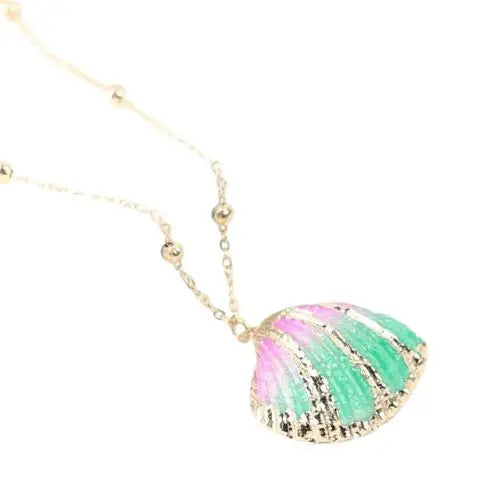 Colorful Shell Pendant Necklace