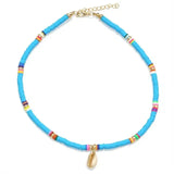 Colorful Surfer Necklace - Blue