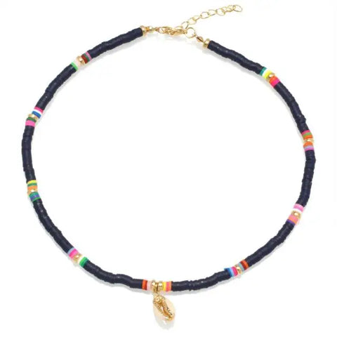 Colorful Surfer Necklace - Dark