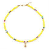 Colorful Surfer Necklace - Yellow