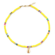 Colorful Surfer Necklace - Yellow