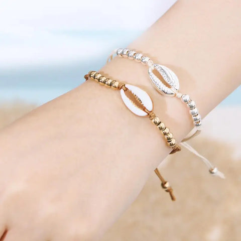 Corded Shell Bracelet