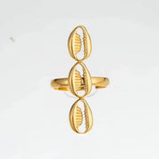 Cowrie Charm Open Ring