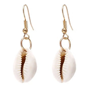 Cowrie Shell Earrings - Gold