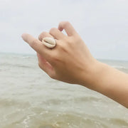 Cowrie Shell Ring