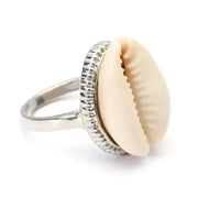 Cowrie Shell Ring-beach style- boho chic style