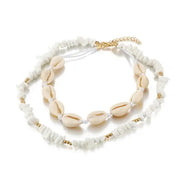 Cowries and Stones Shell Choker Necklace