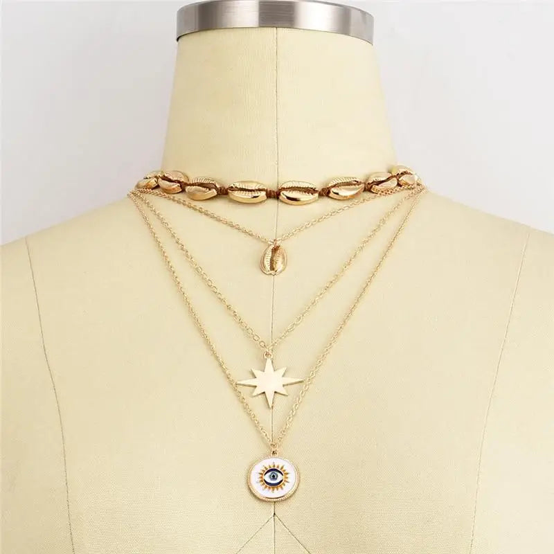 Cowries Shell Choker Necklace