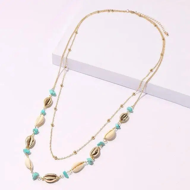 Cowries Shell Long Necklace