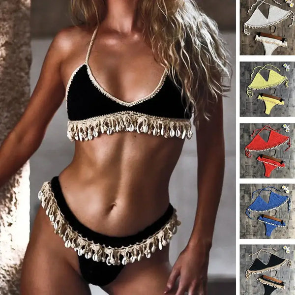 Crochet Shell Bikini-shell bikini-boho style bikini-shell clothhing-shell swimwear