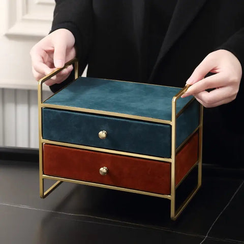 Designer Velvet Jewelry Box