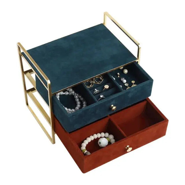 Designer Velvet Jewelry Box