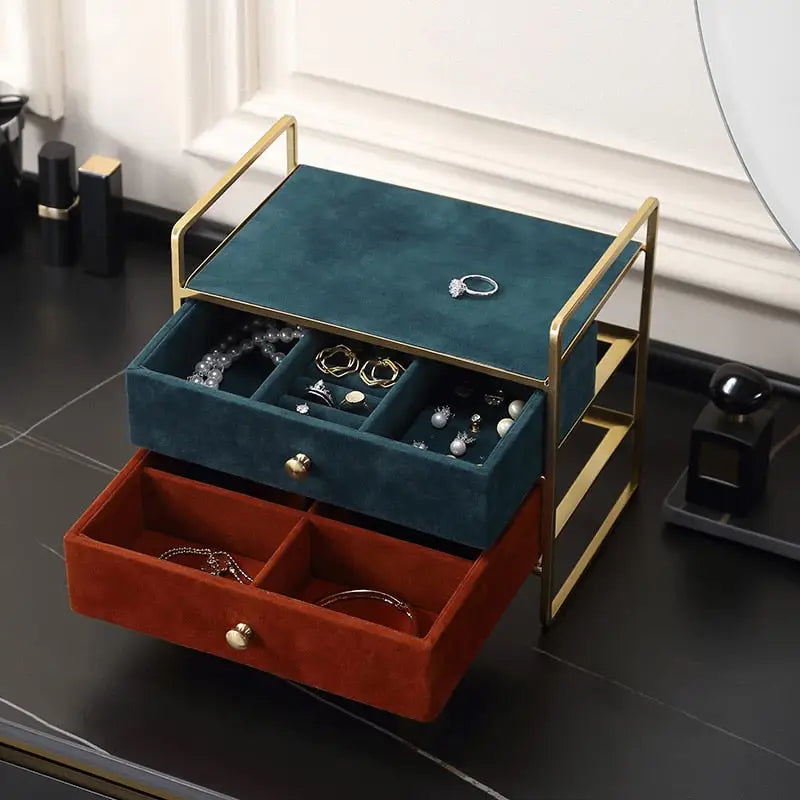 Designer Velvet Jewelry Box