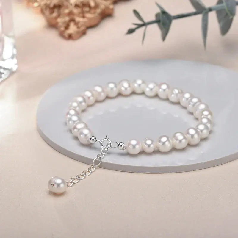 Elegant Pearl Drop Bracelet