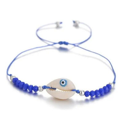 Eye and Blue Pearl Shell Bracelet