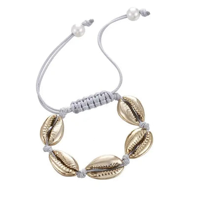 Gold Cowrie Shell Bracelet