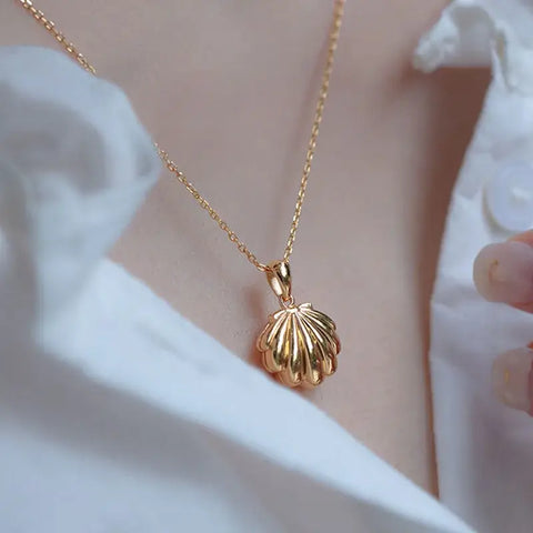 Gold Plated Shell Charm