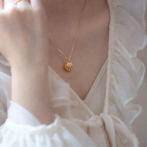 Gold Plated Shell Charm