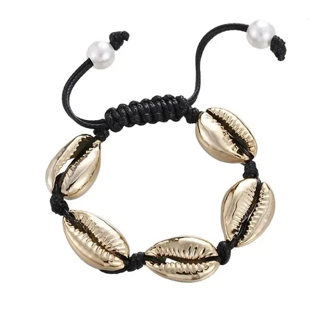 Gold Shell Bracelet for Men