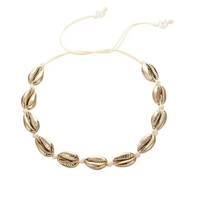 Golden Cowrie Necklace