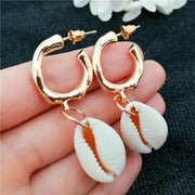 Golden Shell Earrings