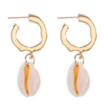 Golden Shell Earrings