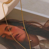 golden shell moon necklace-shell necklace-moon pendant necklace-gold necklace-