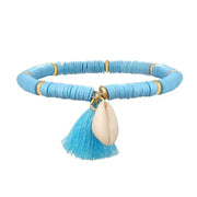 Heishi Shell Bracelet - Blue