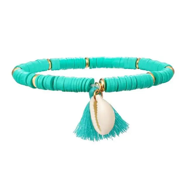 Heishi Shell Bracelet - Turquoise