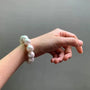 Large Pearl Stretch Bracelet-pearl bracelet-shell bracelet-shell jewelry-elegant bracelet-wedding bracelet