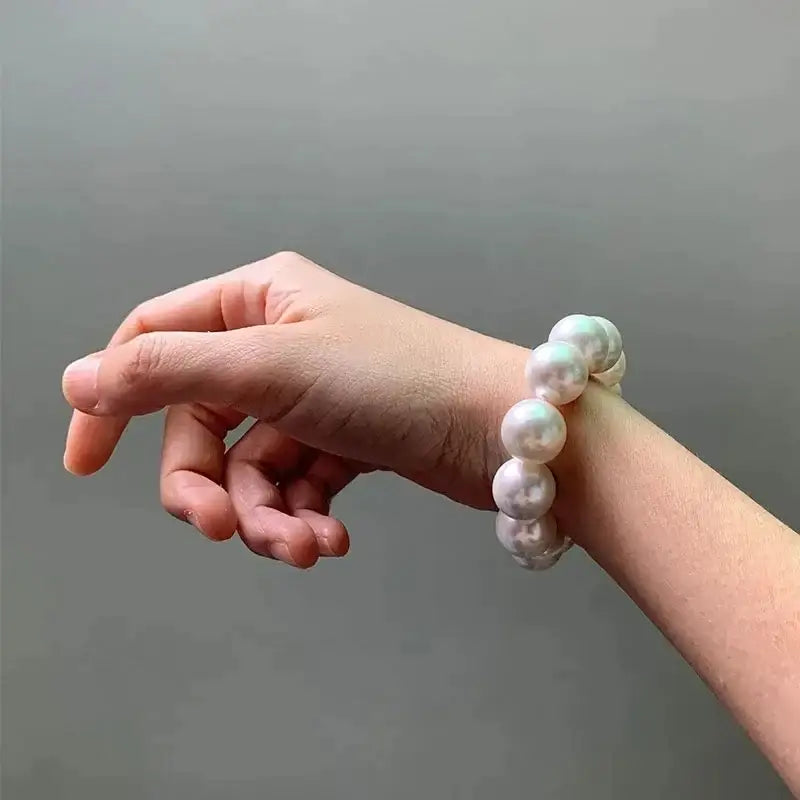 Large Pearl Stretch Bracelet
