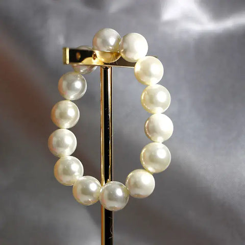 Large Pearl Stretch Bracelet