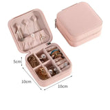 Leather Pocket Jewelry Box - Pink