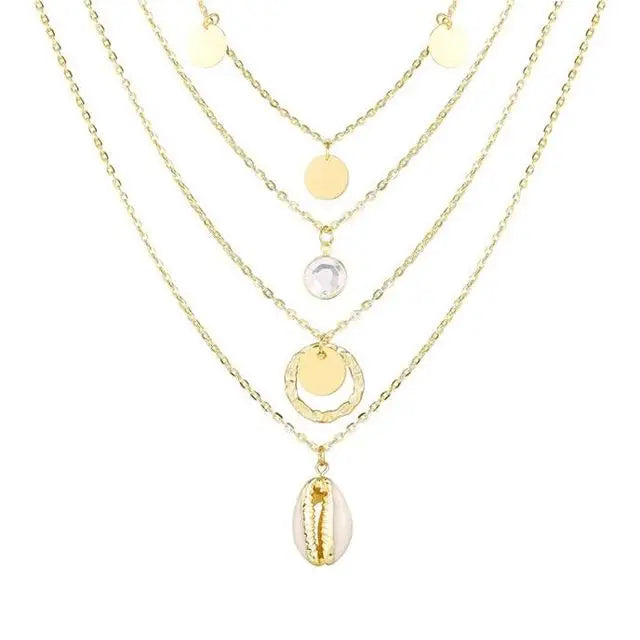 Luxury Gold Shell Pendant