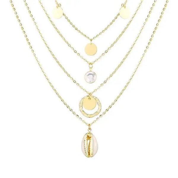 Luxury Gold Shell Pendant