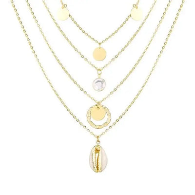 Luxury Gold Shell Pendant