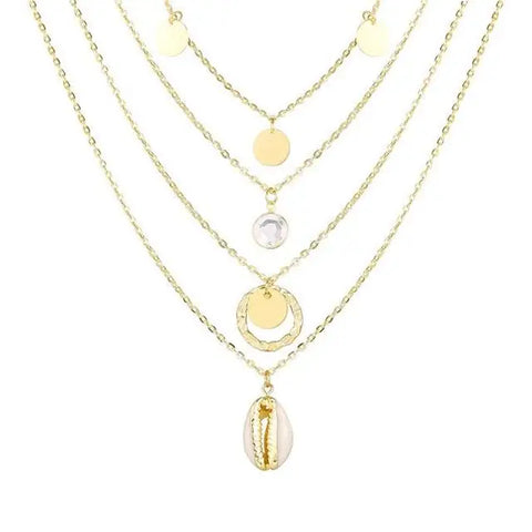 Luxury Gold Shell Pendant