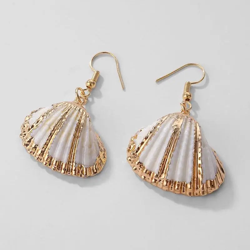 Mother - of - Pearl Shell Earrings