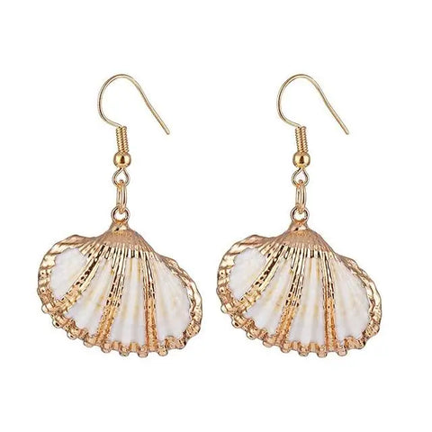 Mother - of - Pearl Shell Earrings