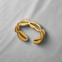 Multi Shell Gold Ring - cowri shell ring -gold cowri ring-shell ring-shell jewelry-beach outfit ring-beach style-boho style-bohemian jewelry-wedding style ring
