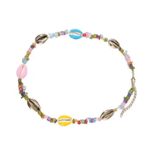 Multicolored Cowries Shell Necklace