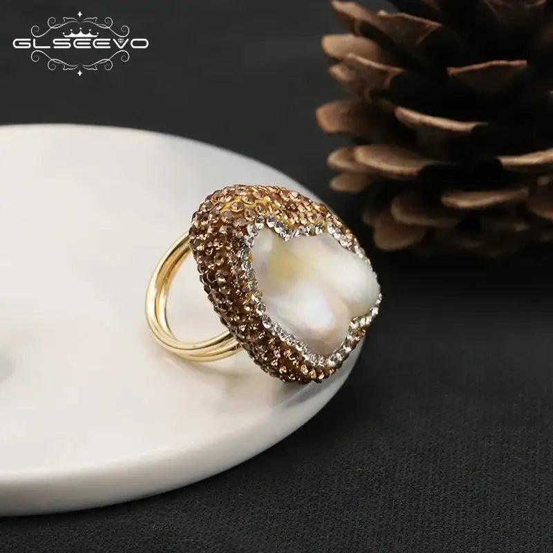 Natural Pearl Shell ring