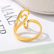 Octopus Tentacle Filigree Ring