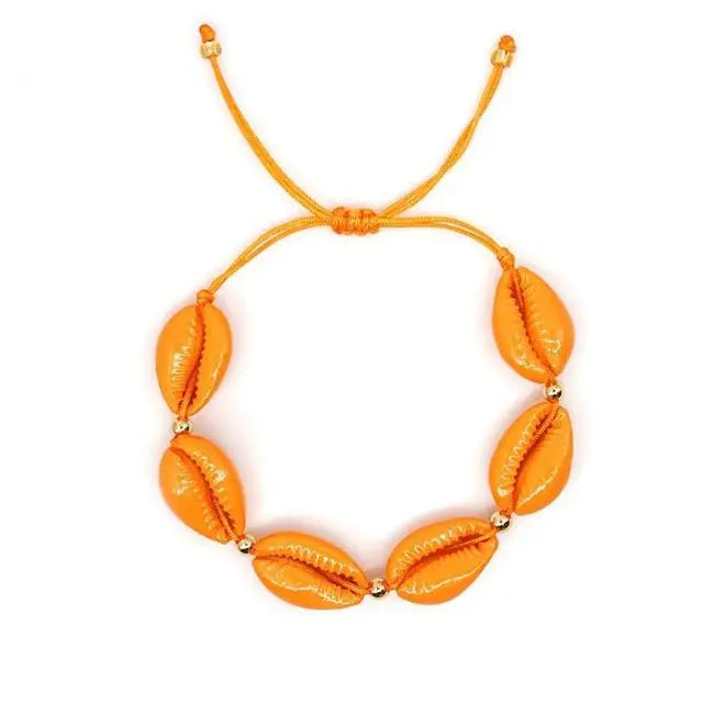 Orange Shell Bracelet