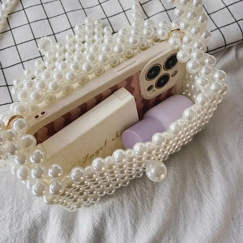 Pearl Crossbody Bag - 15x9x8cm