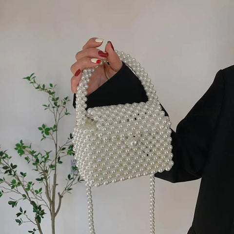 Pearl Crossbody Bag - 15x9x8cm