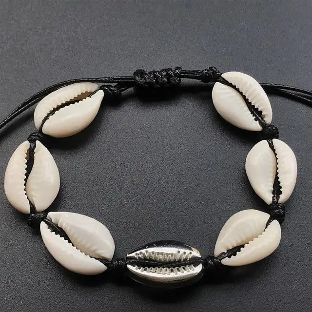 Porcelain Shell Bracelet - Silver