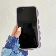 Purple Seashell Glossy iPhone Case