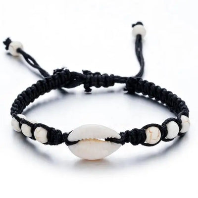 Rasta Shell Bracelet - Black